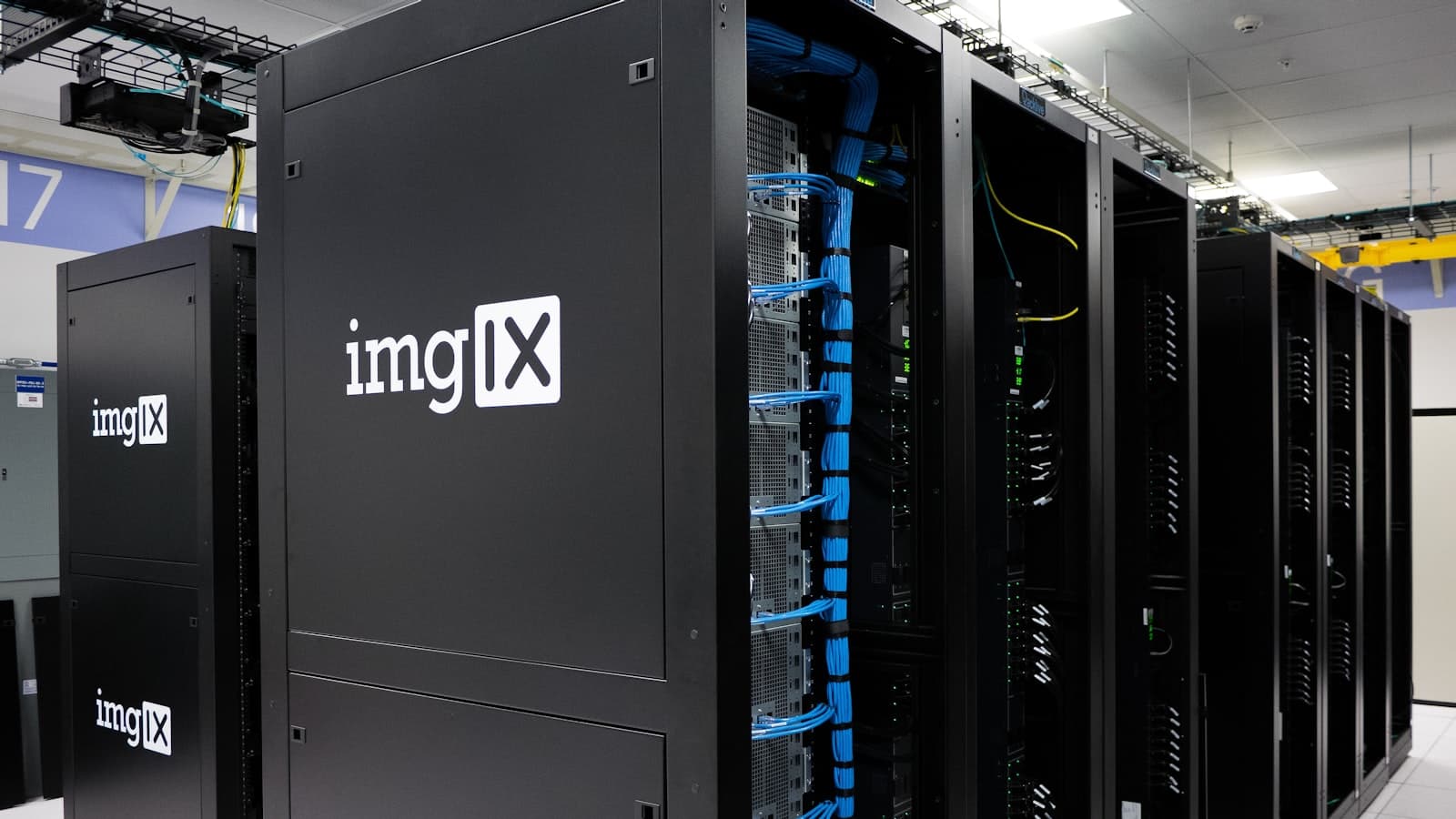 What is a database — server racks in a data center