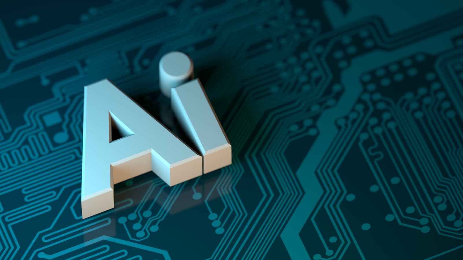 Open vs closed AI models — the letter A on a circuit board